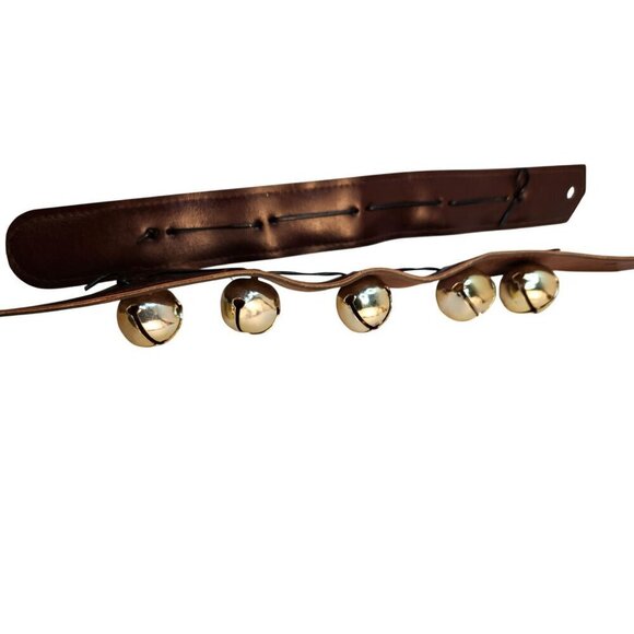 Christmas Holiday Sleigh Bells Set Of 2 For Festive Rustic Western Decor Or Craf - Picture 4 of 7